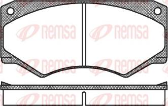 Remsa 0047.00 - Bremžu uzliku kompl., Disku bremzes adetalas.lv