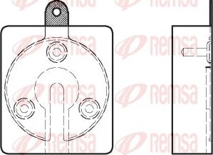 Remsa 0059.00 - Bremžu uzliku kompl., Disku bremzes adetalas.lv
