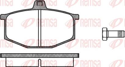 Remsa 0060.00 - Bremžu uzliku kompl., Disku bremzes adetalas.lv