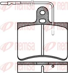 Remsa 0033.14 - Bremžu uzliku kompl., Disku bremzes adetalas.lv