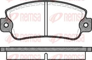 Remsa 0025.20 - Bremžu uzliku kompl., Disku bremzes adetalas.lv