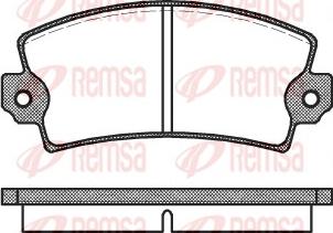 Remsa 0021.00 - Bremžu uzliku kompl., Disku bremzes adetalas.lv