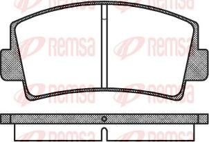 Remsa 0078.00 - Bremžu uzliku kompl., Disku bremzes adetalas.lv