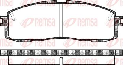 Remsa 0199.10 - Bremžu uzliku kompl., Disku bremzes adetalas.lv