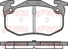 Remsa 0144.06 - Bremžu uzliku kompl., Disku bremzes adetalas.lv