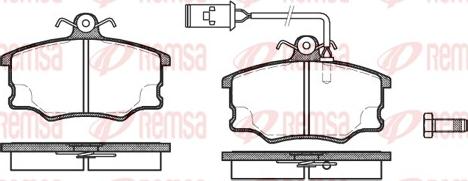 Remsa 0146.52 - Bremžu uzliku kompl., Disku bremzes adetalas.lv