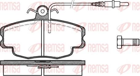 Remsa 0141.24 - Bremžu uzliku kompl., Disku bremzes adetalas.lv