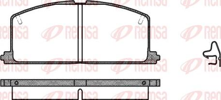 Remsa 0167.04 - Bremžu uzliku kompl., Disku bremzes adetalas.lv