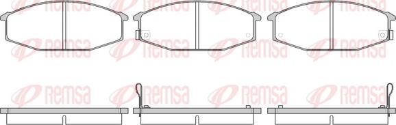 Remsa 0115.02 - Bremžu uzliku kompl., Disku bremzes adetalas.lv