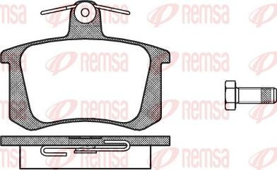 Remsa 0135.20 - Bremžu uzliku kompl., Disku bremzes adetalas.lv