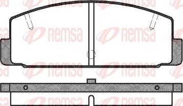 Remsa 0179.10 - Bremžu uzliku kompl., Disku bremzes adetalas.lv