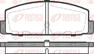 Remsa 0179.30 - Bremžu uzliku kompl., Disku bremzes adetalas.lv