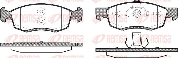 Remsa 0172.32 - Bremžu uzliku kompl., Disku bremzes adetalas.lv