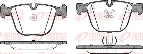 Remsa 0892.00 - Bremžu uzliku kompl., Disku bremzes adetalas.lv