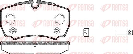 Remsa 0849.10 - Bremžu uzliku kompl., Disku bremzes adetalas.lv