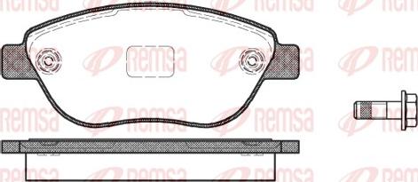 Remsa 0859.10 - Bremžu uzliku kompl., Disku bremzes adetalas.lv