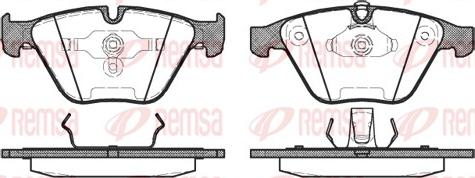 Remsa 0857.00 - Bremžu uzliku kompl., Disku bremzes adetalas.lv