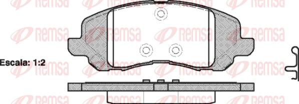 Remsa 0804.20 - Bremžu uzliku kompl., Disku bremzes adetalas.lv