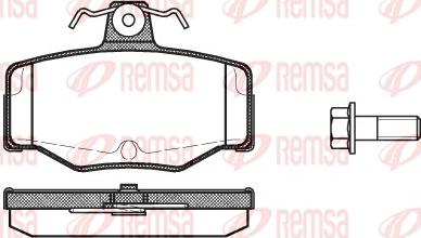 Remsa 0343.00 - Bremžu uzliku kompl., Disku bremzes adetalas.lv