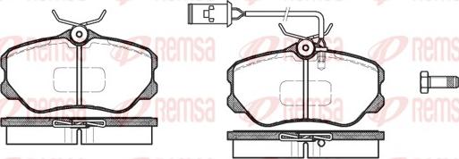 Remsa 0303.12 - Bremžu uzliku kompl., Disku bremzes adetalas.lv