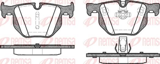 Remsa 0381.60 - Bremžu uzliku kompl., Disku bremzes adetalas.lv