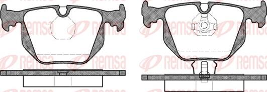 Remsa 0381.00 - Bremžu uzliku kompl., Disku bremzes adetalas.lv