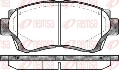 Remsa 0370.00 - Bremžu uzliku kompl., Disku bremzes adetalas.lv