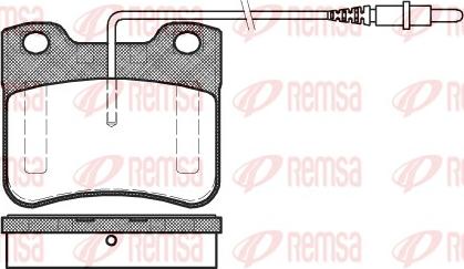 Remsa 0247.24 - Bremžu uzliku kompl., Disku bremzes adetalas.lv