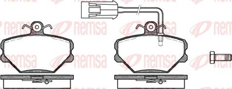 Remsa 0264.42 - Bremžu uzliku kompl., Disku bremzes adetalas.lv