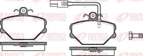 Remsa 0264.12 - Bremžu uzliku kompl., Disku bremzes adetalas.lv