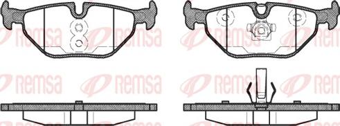 Remsa 0265.40 - Bremžu uzliku kompl., Disku bremzes adetalas.lv