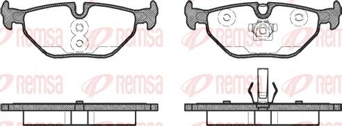 Remsa 0265.41 - Bremžu uzliku kompl., Disku bremzes adetalas.lv