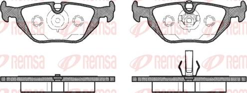 Remsa 0265.50 - Bremžu uzliku kompl., Disku bremzes adetalas.lv