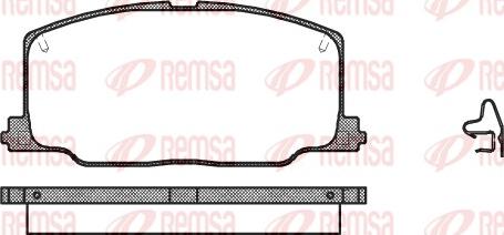 Remsa 0268.04 - Bremžu uzliku kompl., Disku bremzes adetalas.lv