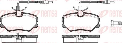 Remsa 0262.12 - Bremžu uzliku kompl., Disku bremzes adetalas.lv