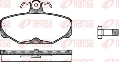 Remsa 0205.00 - Bremžu uzliku kompl., Disku bremzes adetalas.lv