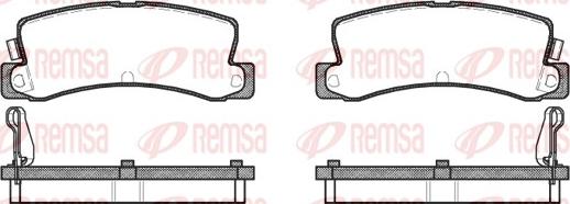 Remsa 0214.04 - Bremžu uzliku kompl., Disku bremzes adetalas.lv