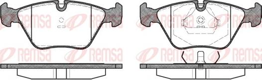 Remsa 0270.00 - Bremžu uzliku kompl., Disku bremzes adetalas.lv