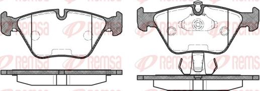 Remsa 0270.25 - Bremžu uzliku kompl., Disku bremzes adetalas.lv