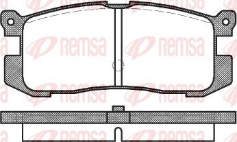 Remsa 0272.00 - Bremžu uzliku kompl., Disku bremzes adetalas.lv