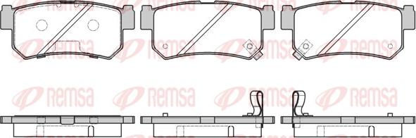 Remsa 0746.42 - Bremžu uzliku kompl., Disku bremzes adetalas.lv