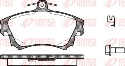 Remsa 0708.02 - Bremžu uzliku kompl., Disku bremzes adetalas.lv