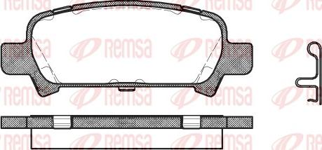 Remsa 0729.02 - Bremžu uzliku kompl., Disku bremzes adetalas.lv