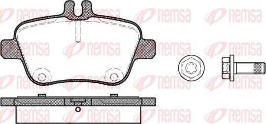 Remsa 1477.00 - Bremžu uzliku kompl., Disku bremzes adetalas.lv