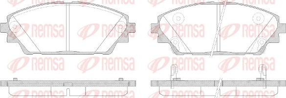 Remsa 1569.02 - Bremžu uzliku kompl., Disku bremzes adetalas.lv