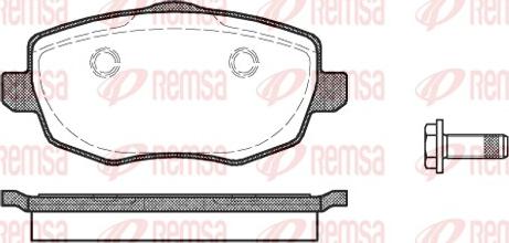 Remsa 1099.00 - Bremžu uzliku kompl., Disku bremzes adetalas.lv