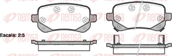 Remsa 1095.02 - Bremžu uzliku kompl., Disku bremzes adetalas.lv