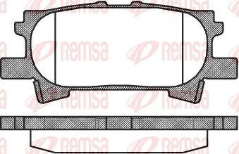 Remsa 1040.00 - Bremžu uzliku kompl., Disku bremzes adetalas.lv