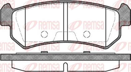 Remsa 1048.00 - Bremžu uzliku kompl., Disku bremzes adetalas.lv