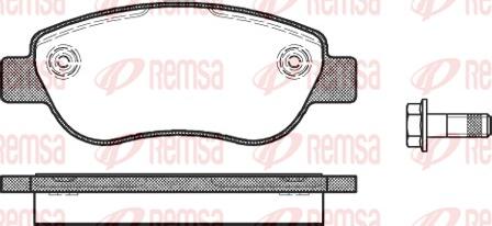 Remsa 1069.00 - Bremžu uzliku kompl., Disku bremzes adetalas.lv